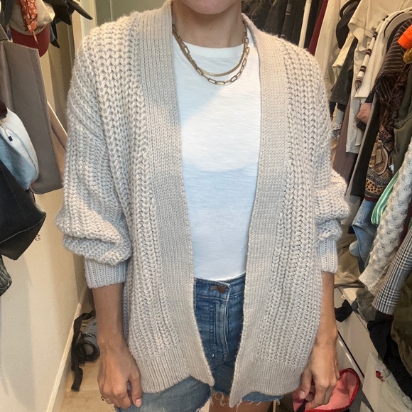 H&M cream knit oversized cardigan - Picture 1 of 3